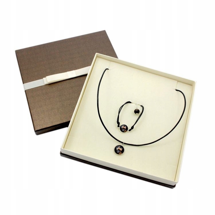 

Bokser Komplet biżuterii z Twoim zdjęciem pudełko