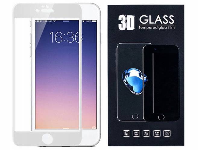 

Szkło Hartowane 3D Białe Na Ekran Do Iphone 6 6S