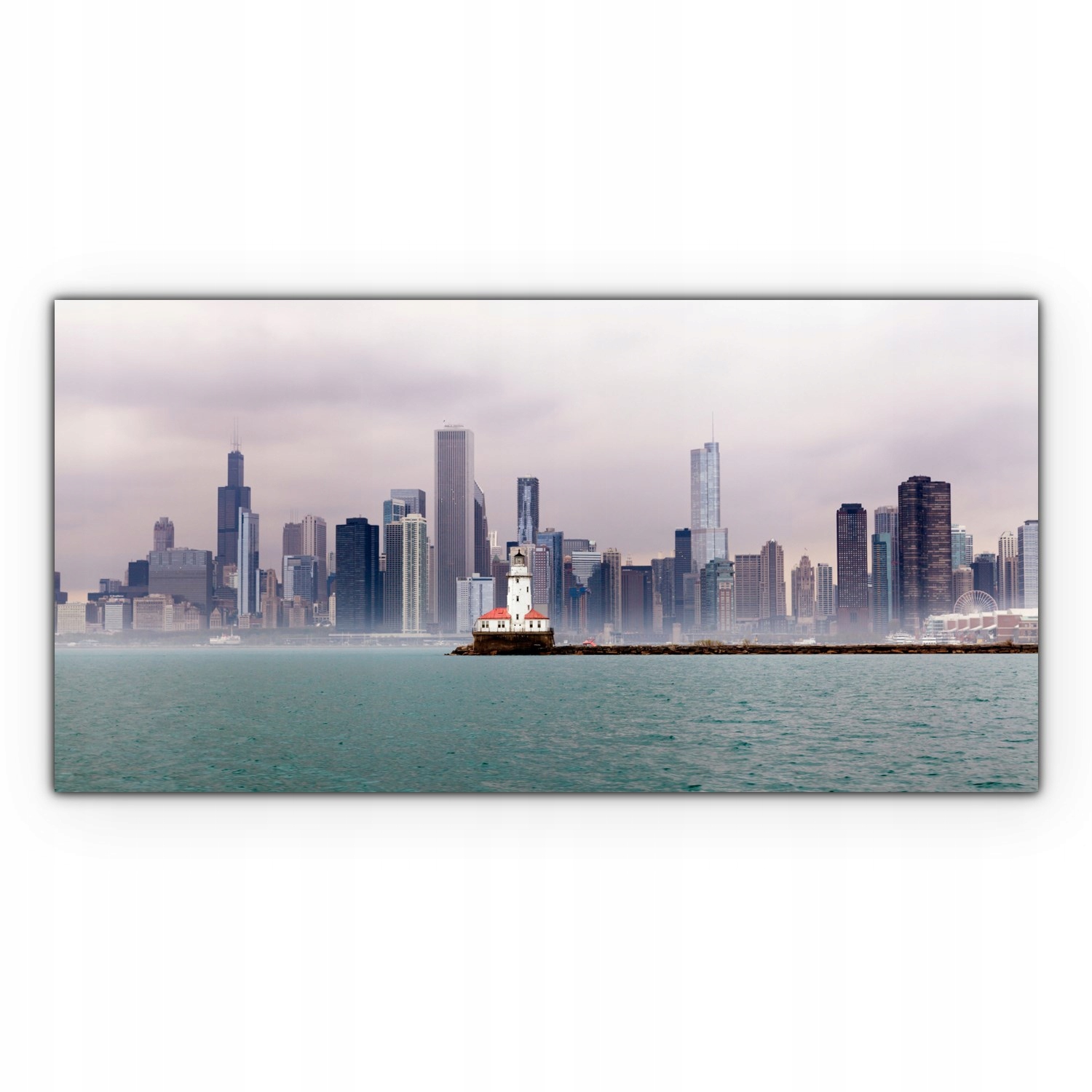 

Obraz Canvas dekoracja 100x50 Miasto Burza Chmury