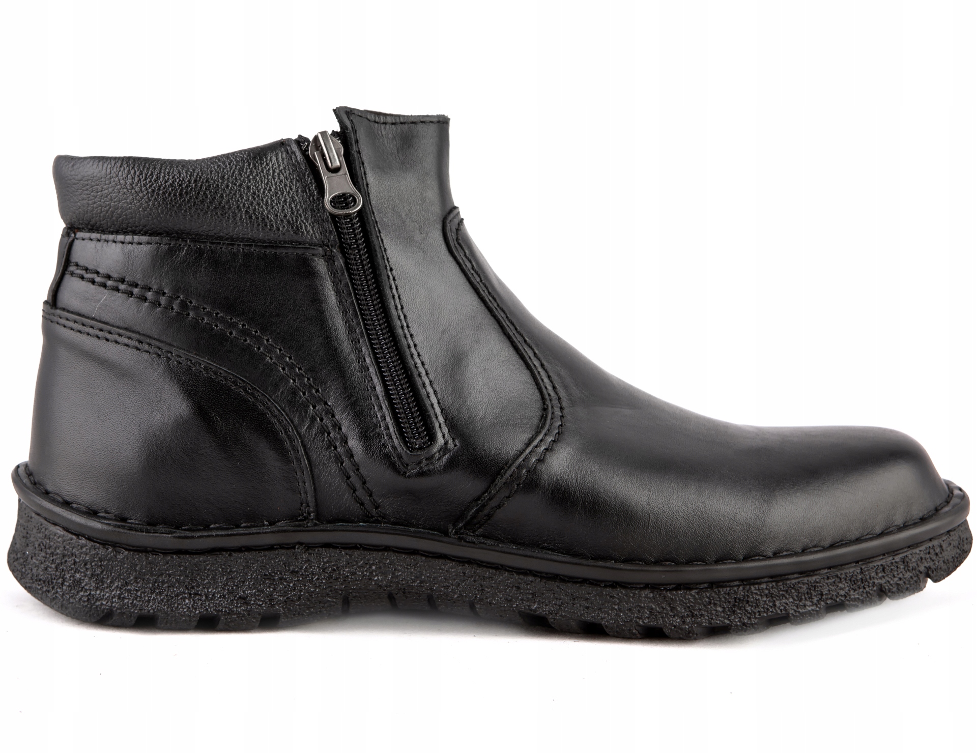 Buty męskie zimowe MIĘKKIE SZEROKIE SKÓRZANE 45 EAN (GTIN) 5904610771303