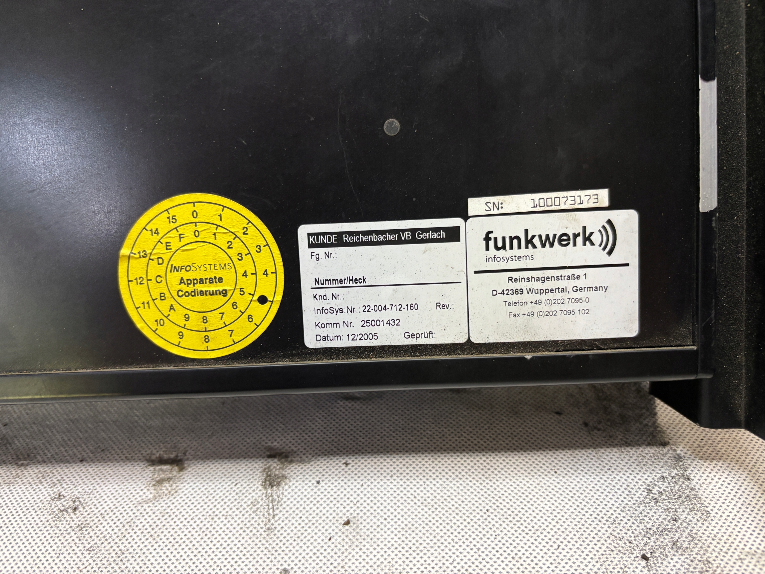 Bildschirm, DVI Funkwerk 25001432