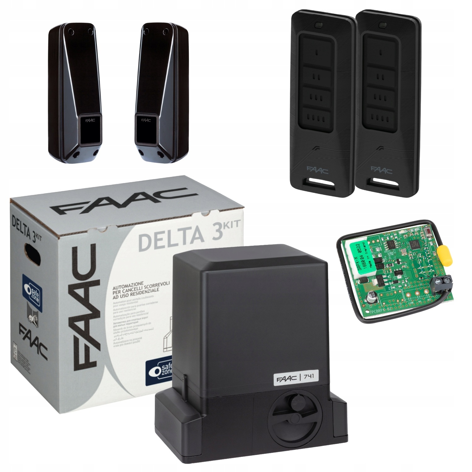 Napęd do bramy przesuwnej FAAC Delta 3 Pilot XT4FDS