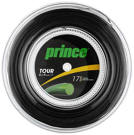 Prince Tour Xtra Power 17 200m naciąg tenisowy Black 1,25 mm