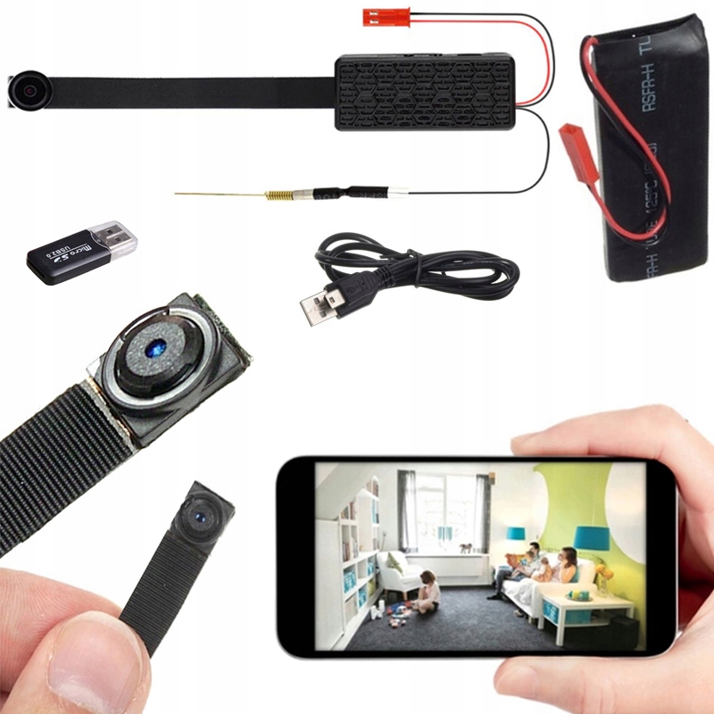 Mini Kamerka WiFi Android iOS Reagująca Na Ruch