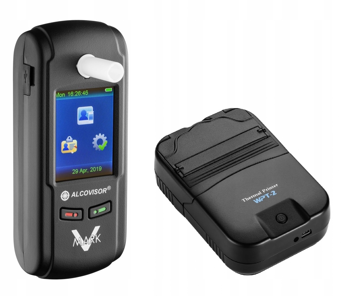 Alkomat AlcoVisor Mark V Plus z drukarką Marka AlcoVisor