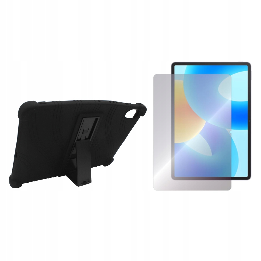 Etui Silikon do Huawei MatePad 11.5 S 2024 Obudowa Pokrowiec czarne i Szkło