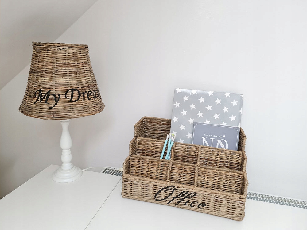 Stínidlo Ratanové Hampton s nápisem „My Dreams“ Rattan Střední