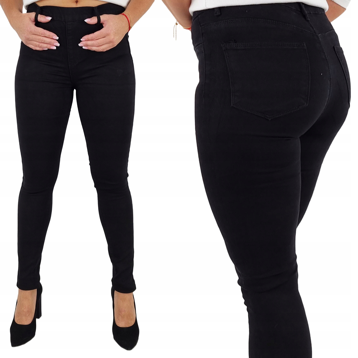 Damskie Spodnie Goodies Wyszczuplające Gumka Plus Size