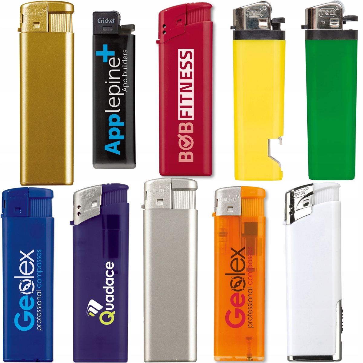 

Zapalniczka gazowa żarowa zapalniczki MIX 10 szt