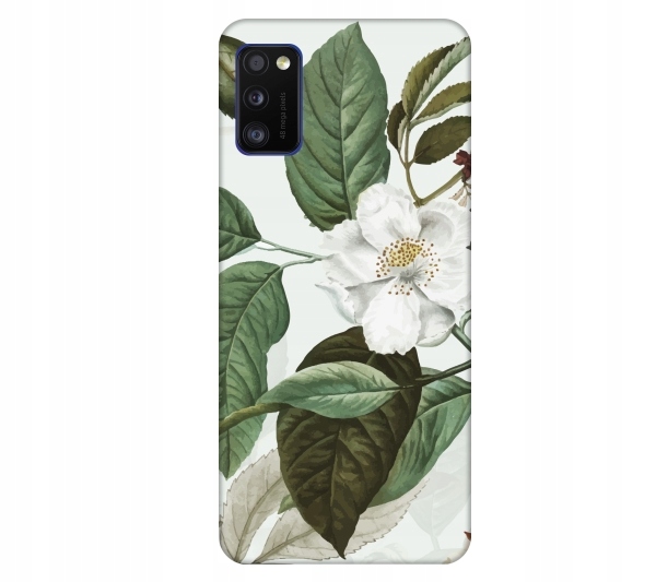 

Etui na telefon Samsung Galaxy A41 Kwiat bialy akw