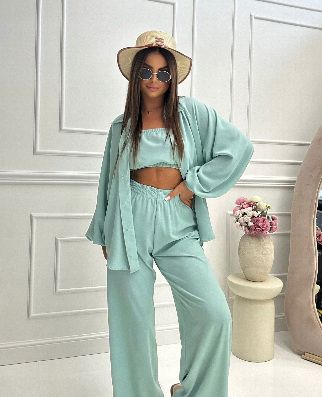 3-DÍLNÝ Komplet Millagro, Barva Jemná Mátová Uni.