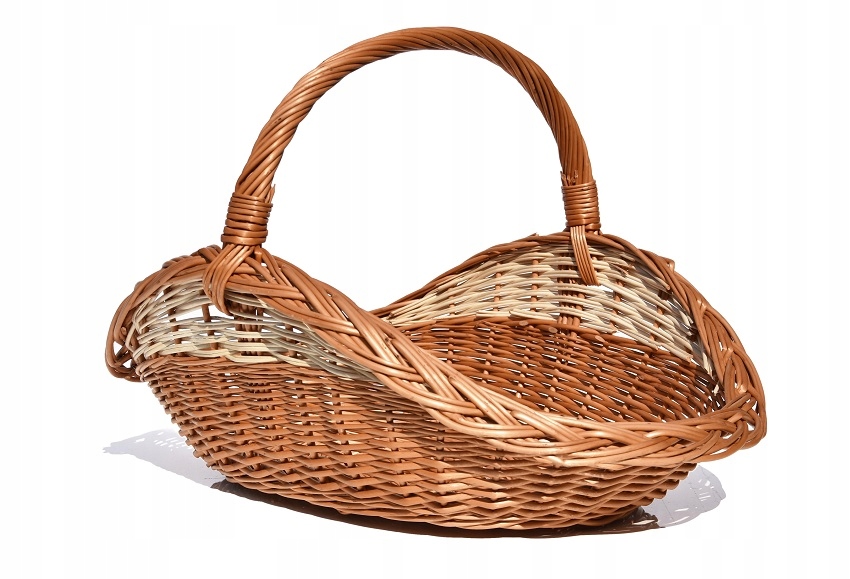 Proutěný Velký koš na dřevo do krbu Mocný XXL