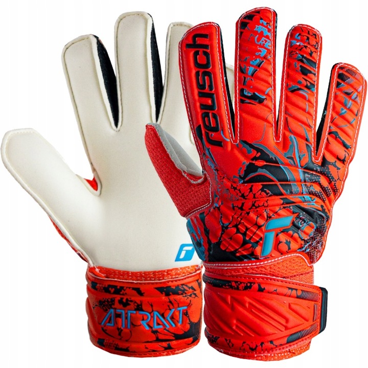 Rękawice Reusch Attrakt Solid Junior 5 czerwone