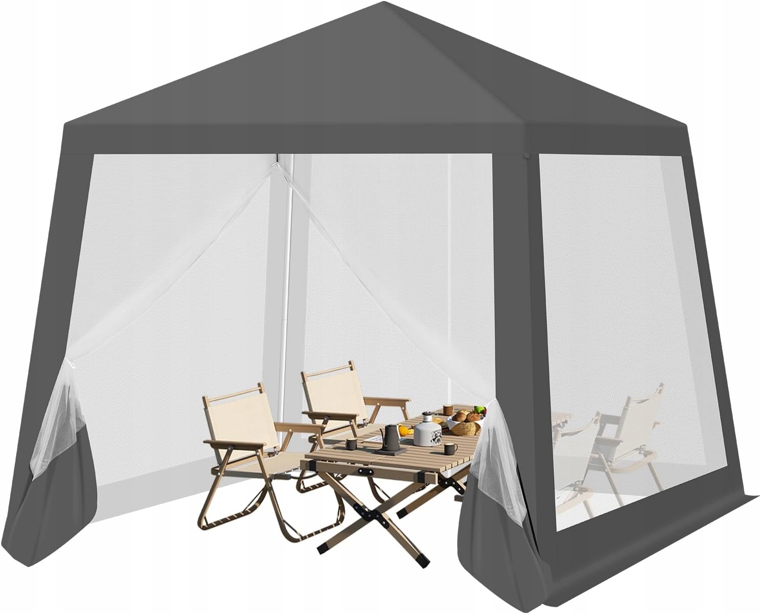 Woltu Záhradný Pavilón Pergola Stan Moskytiéra Uv 50+ Pe 3 X 3 X 2,5 M