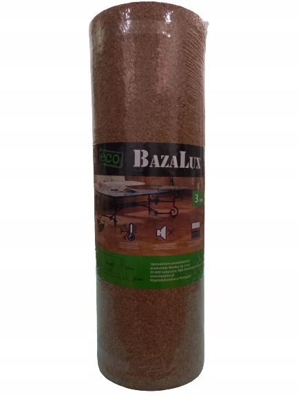

Podkład Korkowy BazaLux 3 mm mini rola 4m2