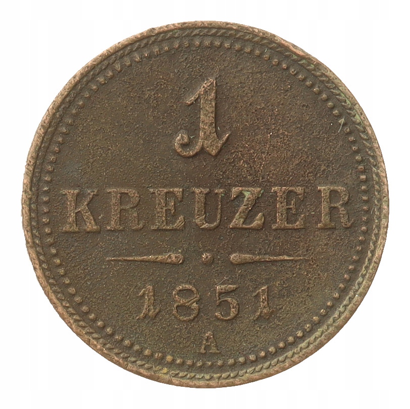 [M32408] Austria 1 kreuzer 1851 A