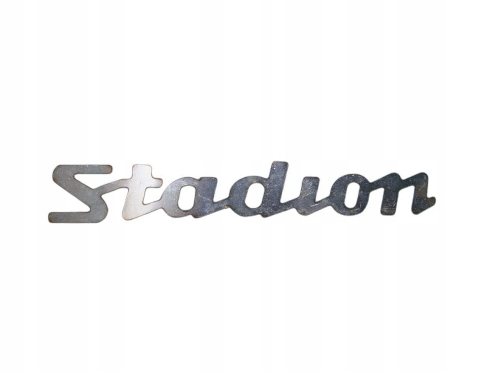 Napis STADION dł. 120mm - stal nierdzewna