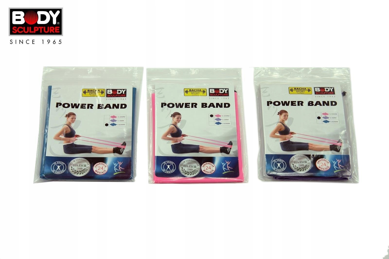 Taśma lateks BB102 0,65mm niebieska Body Sculpture Kolor dominujący niebieski