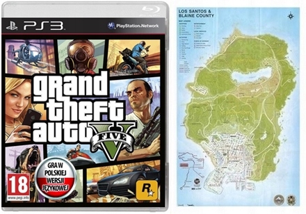 Mapa Gta 5 Ps3 Los Santos Original Grand Theft Auto V