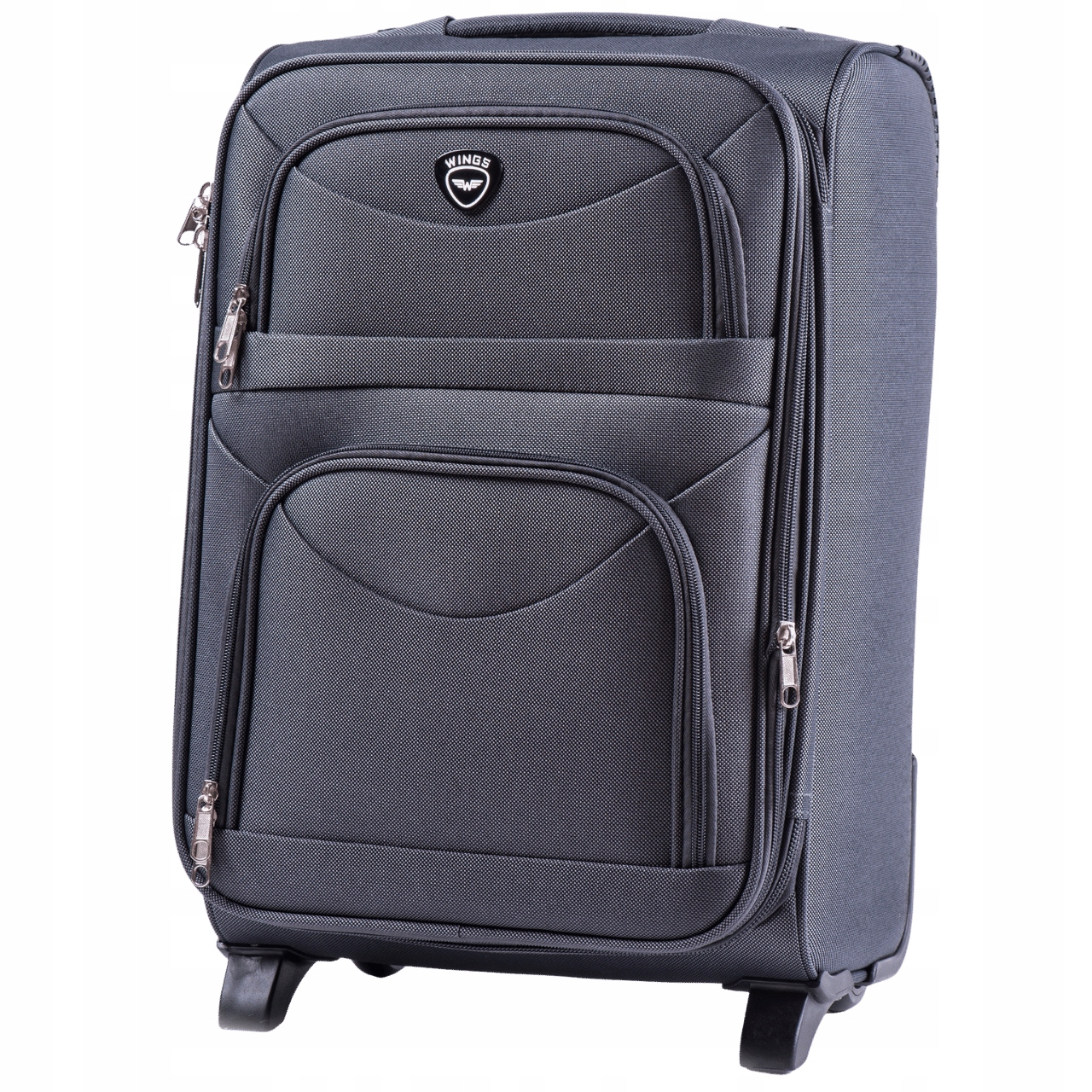 Kabinový Kufr Měkký Wings 2 Kola Lark 20" Double Grey příruční zavazadlo
