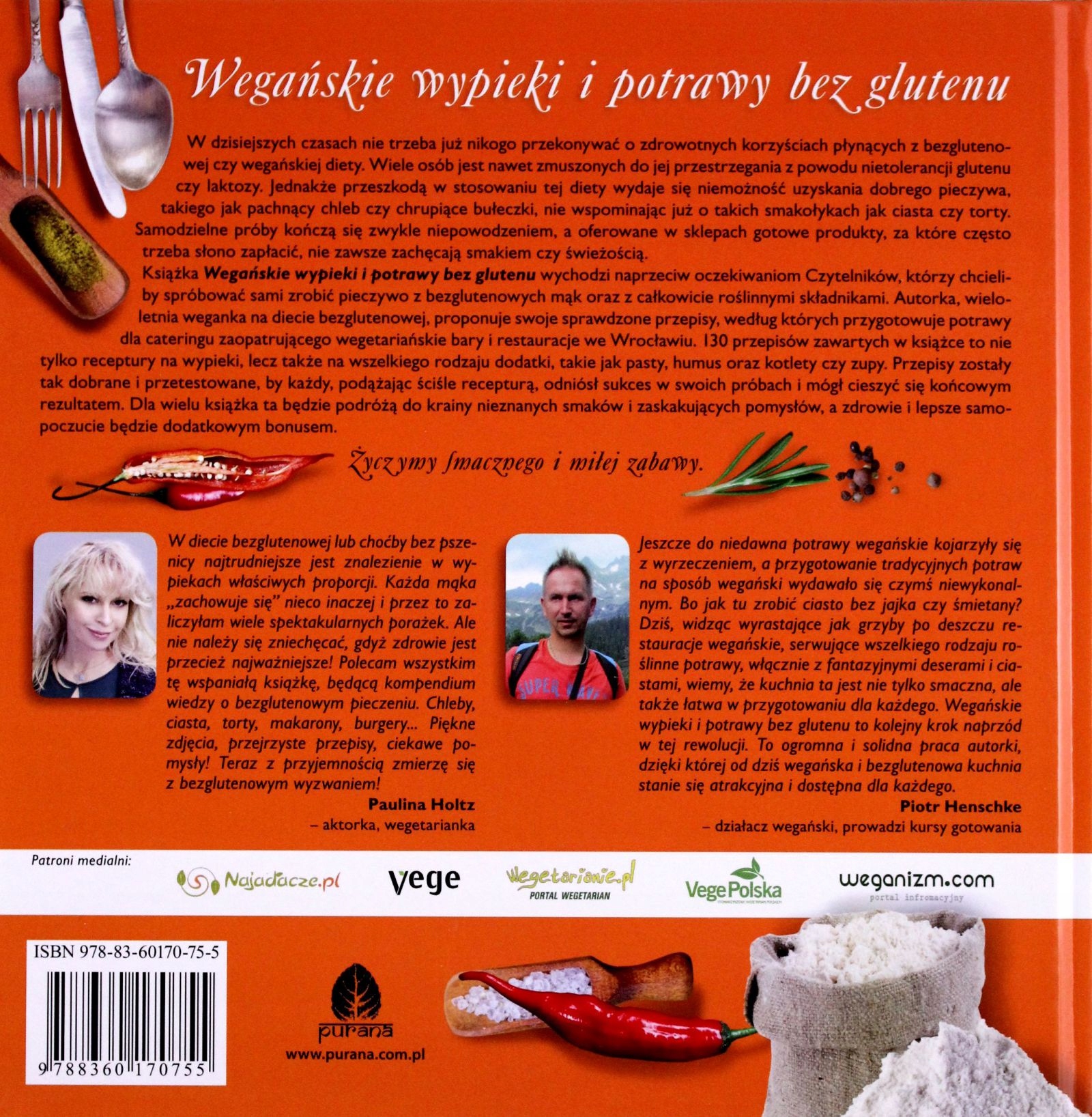 WEGAŃSKIE WYPIEKI I POTRAWY BEZ GLUTENU [KSIĄŻKA] Stan opakowania oryginalne