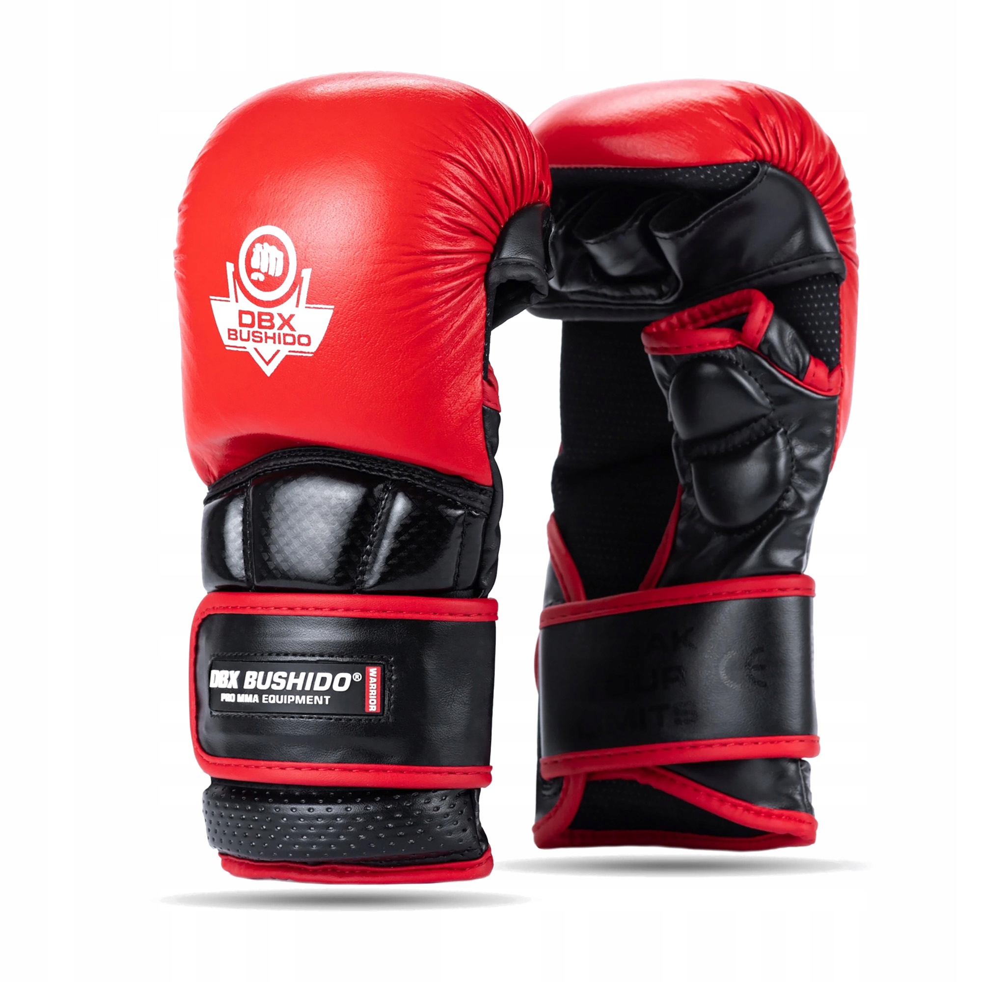 Rękawice grapplingowe Dbx Bushido Mma Premium czarny/czerwony XL