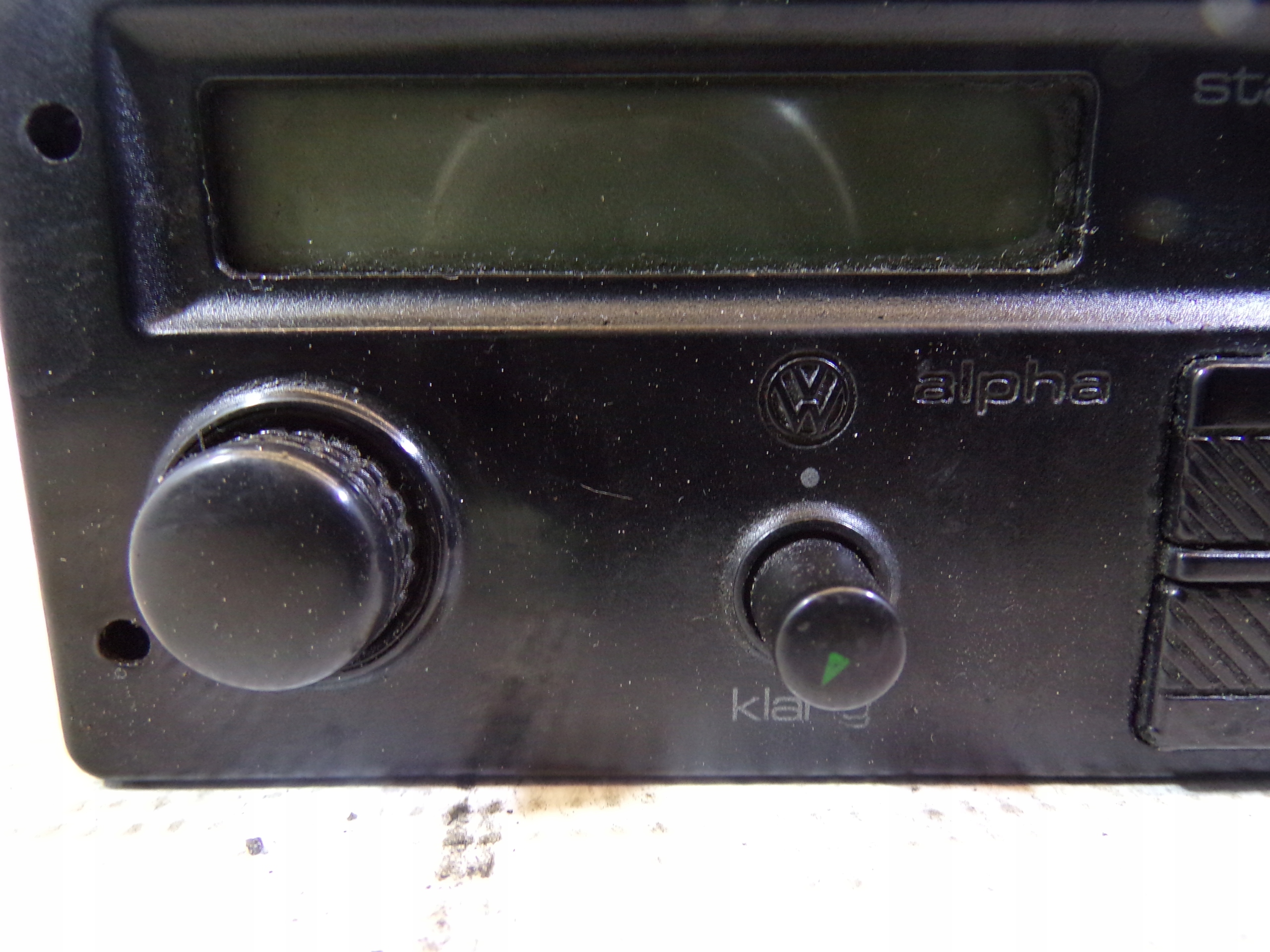 RADIO ALPHA VOLKSWAGEN PASSAT B3 VW GOLF II JETTA II