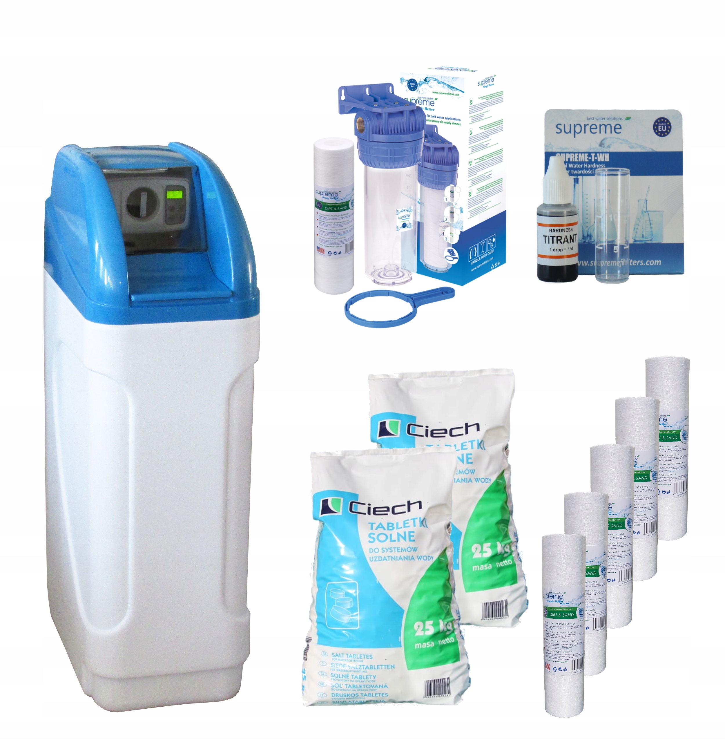 ZMIĘKCZACZ WODY OCEAN BNT 20 FILTR + SÓL + TESTER