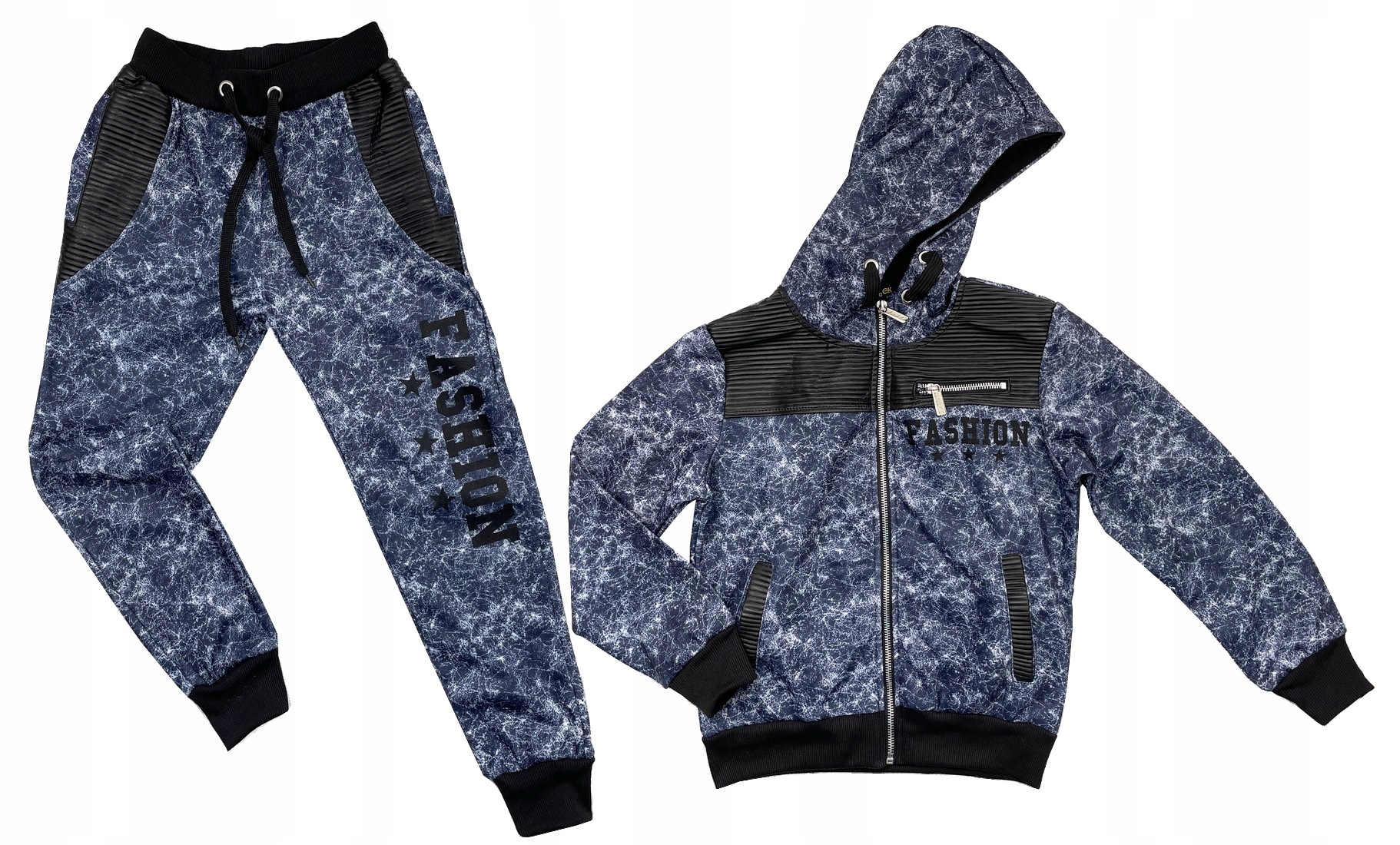 

Ciepły Dres Fashion r 8 ok. 122 cm Navy