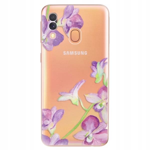 Silikonowe etui iSaprio Purple Orchid do Samsung Galaxy A40