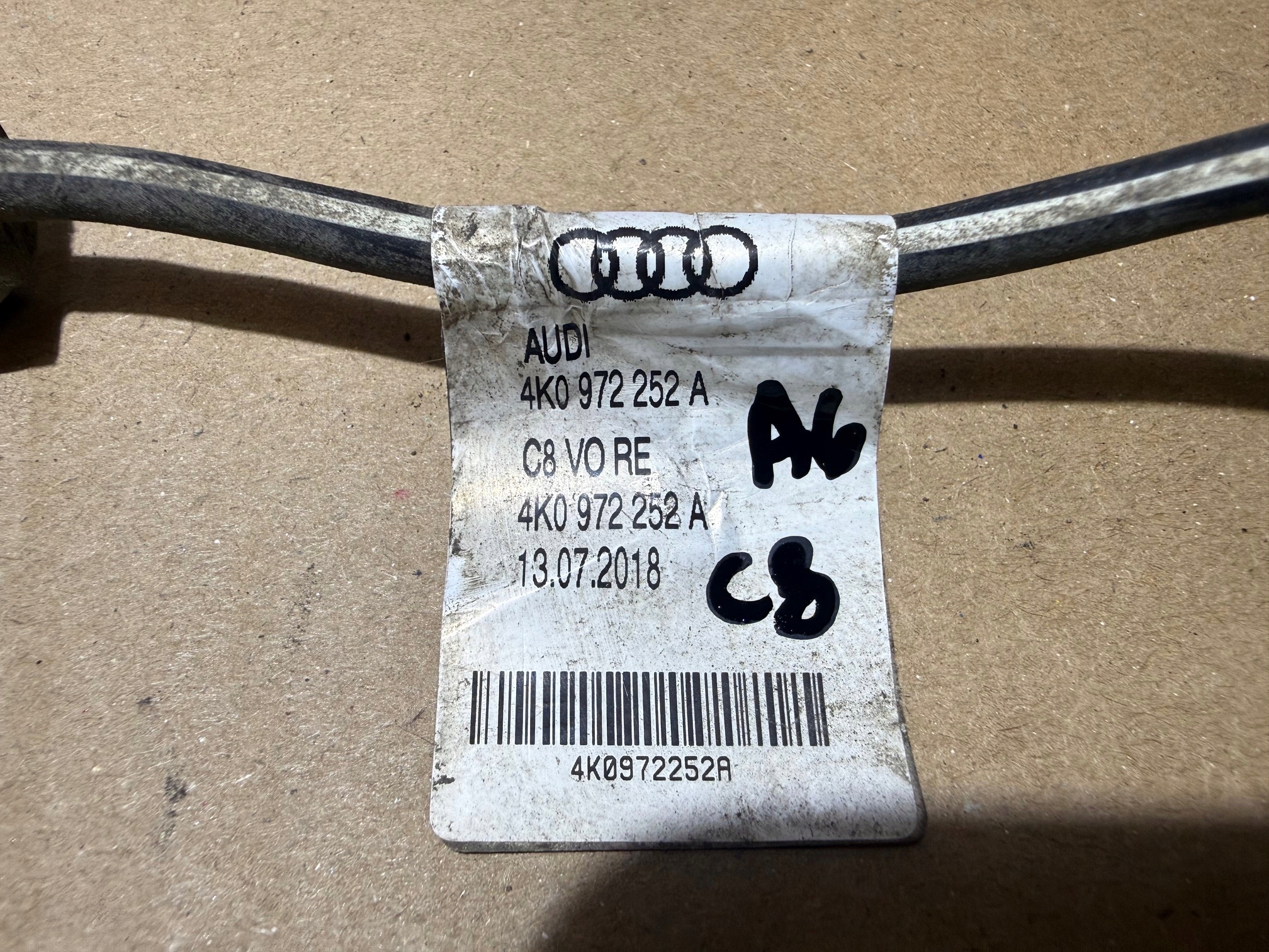 AUDI A6 C8 bundle wheels of the sensor ABS right front 4K0972252A