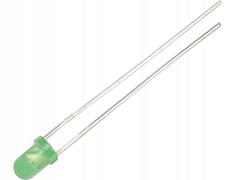 DIODA LED 3mm ZIELONA MATOWA Kod producenta LED3 Zielona matowa