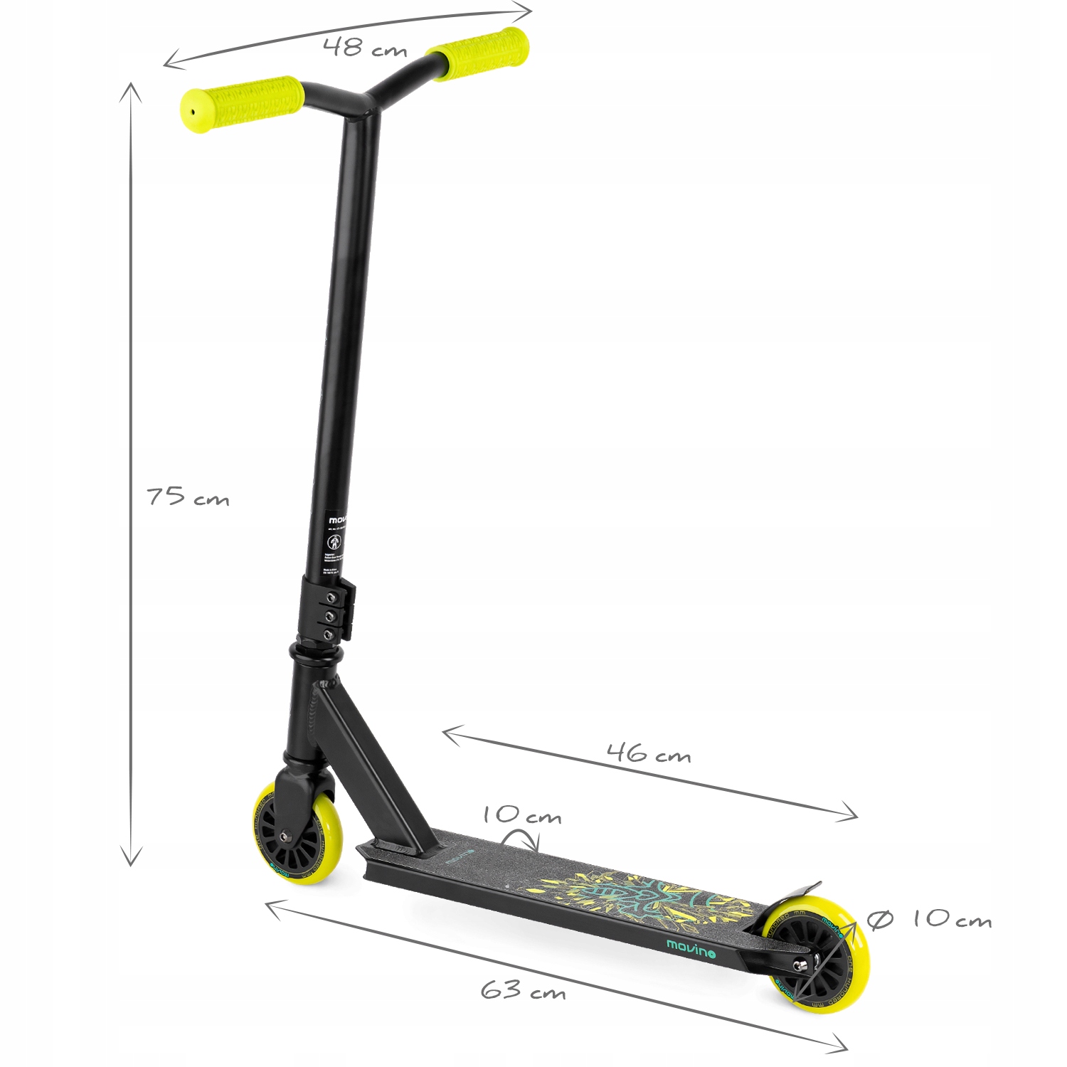 Hulajnoga wyczynowa MOVINO TYRO Średnica kół (mm) 100 mm