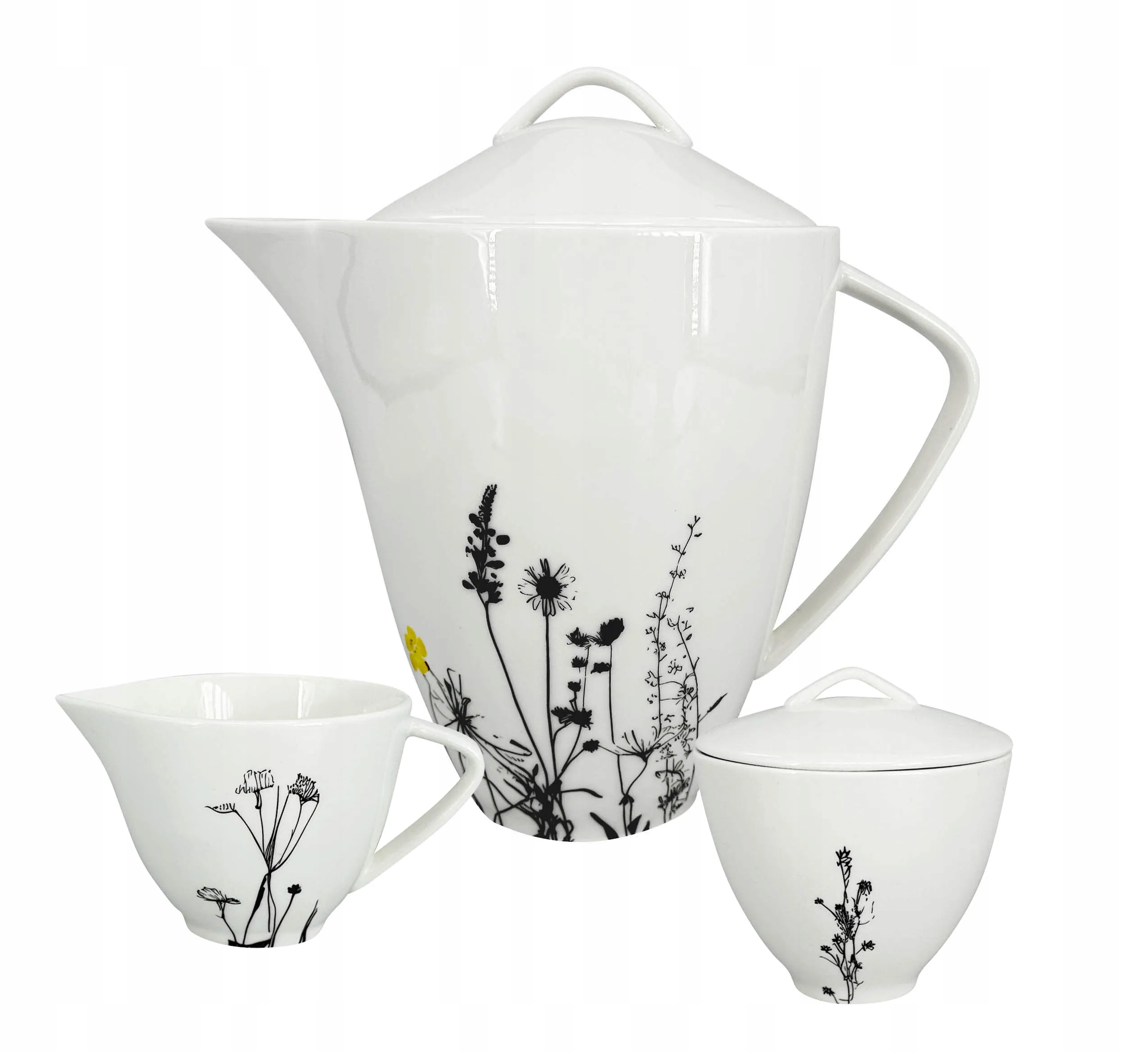 Čajová súprava Garden Color (Kanvica, mliečenka, cukornička)