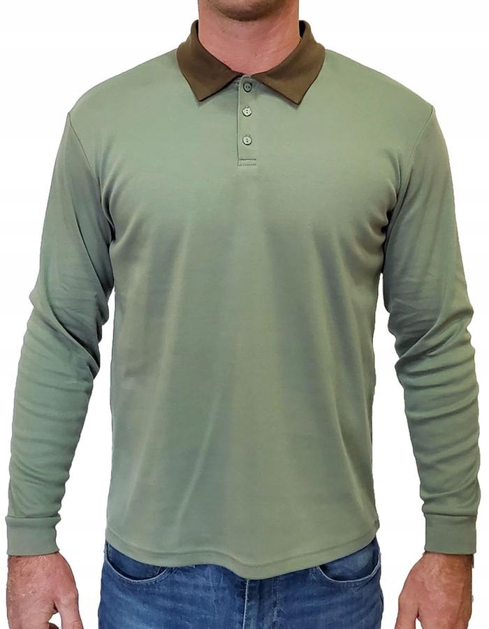 

Zielona koszulka polo longsleeve Spear Point M