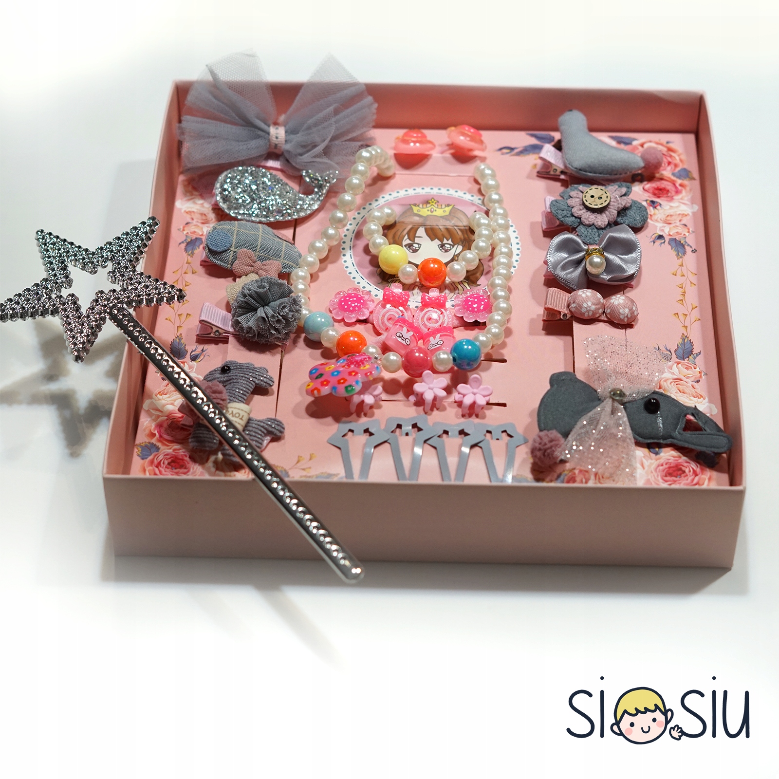 Zestaw SPINEK GUMEK do włosów pudełko prezent Marka Inna marka