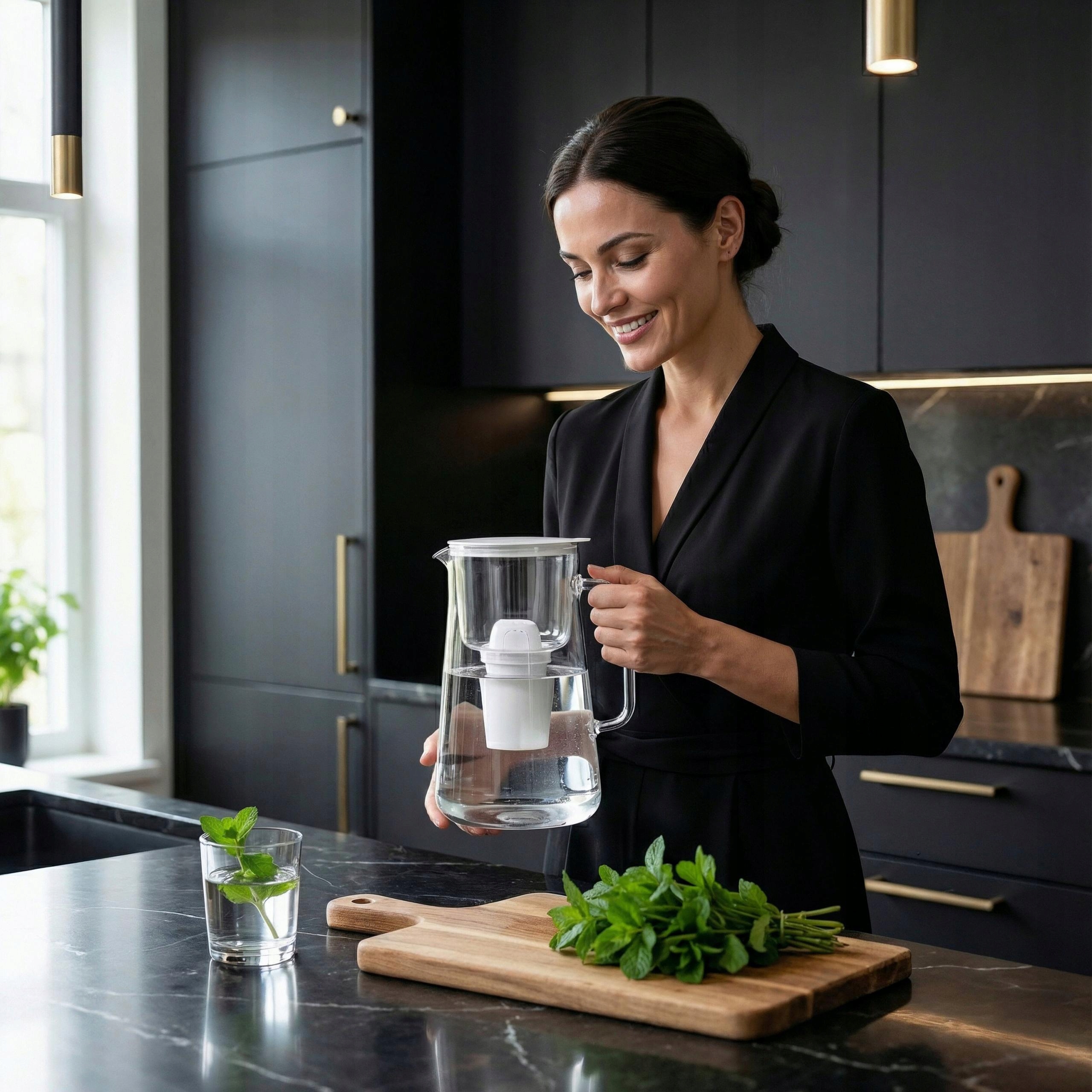 Üvegszűrő kancsó AquaFloow ClassGlass 3l + 10x vízszűrő Gyártó kódja AF104-WH_9_AF07