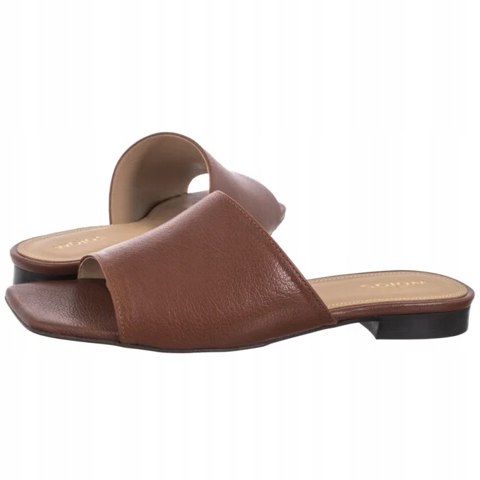 Dámské letní boty Klasické Nazouváky Wojas Hnědé Kožené 74150-53