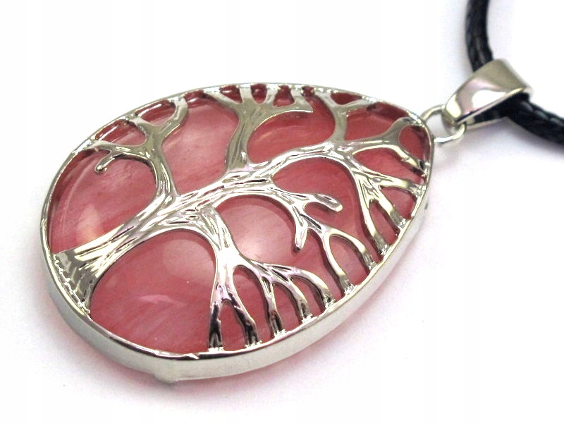 

Wisiorek kamień Kwarc Arbuzowy drzewo Życia [W487]