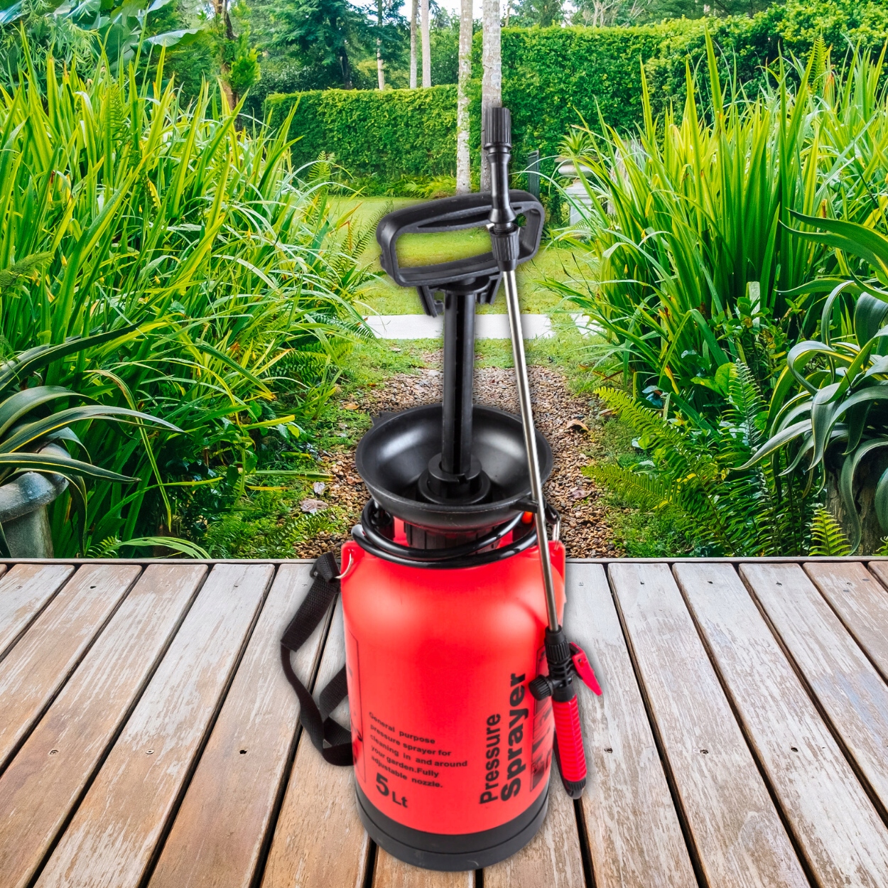 OPRYSKIWACZ RĘCZNY CIŚNIENIOWY LANCA DUŻY 8L DO PRYSKANIA RO KRZEWÓW OGROD Marka Bass Polska