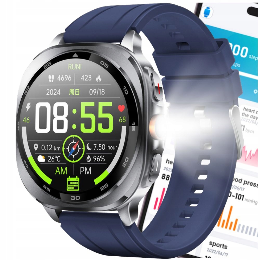 Smartwatch Hodinky Watch Gps Amoled Pro Športové Menu Pl Ultra Dámsky Šport