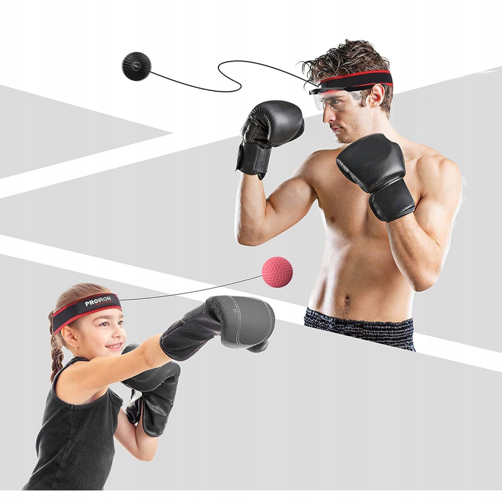 ZESTAW 4 SZTUKI PIŁKA PIŁECZKA REFLEKSOWA BOKS TRENING BOKSERSKI GRUSZKA Model REFLEKSÓWKA PIŁKA