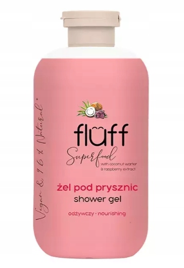 

Fluff Żel pod prysznic Kokos i Malina 500ml