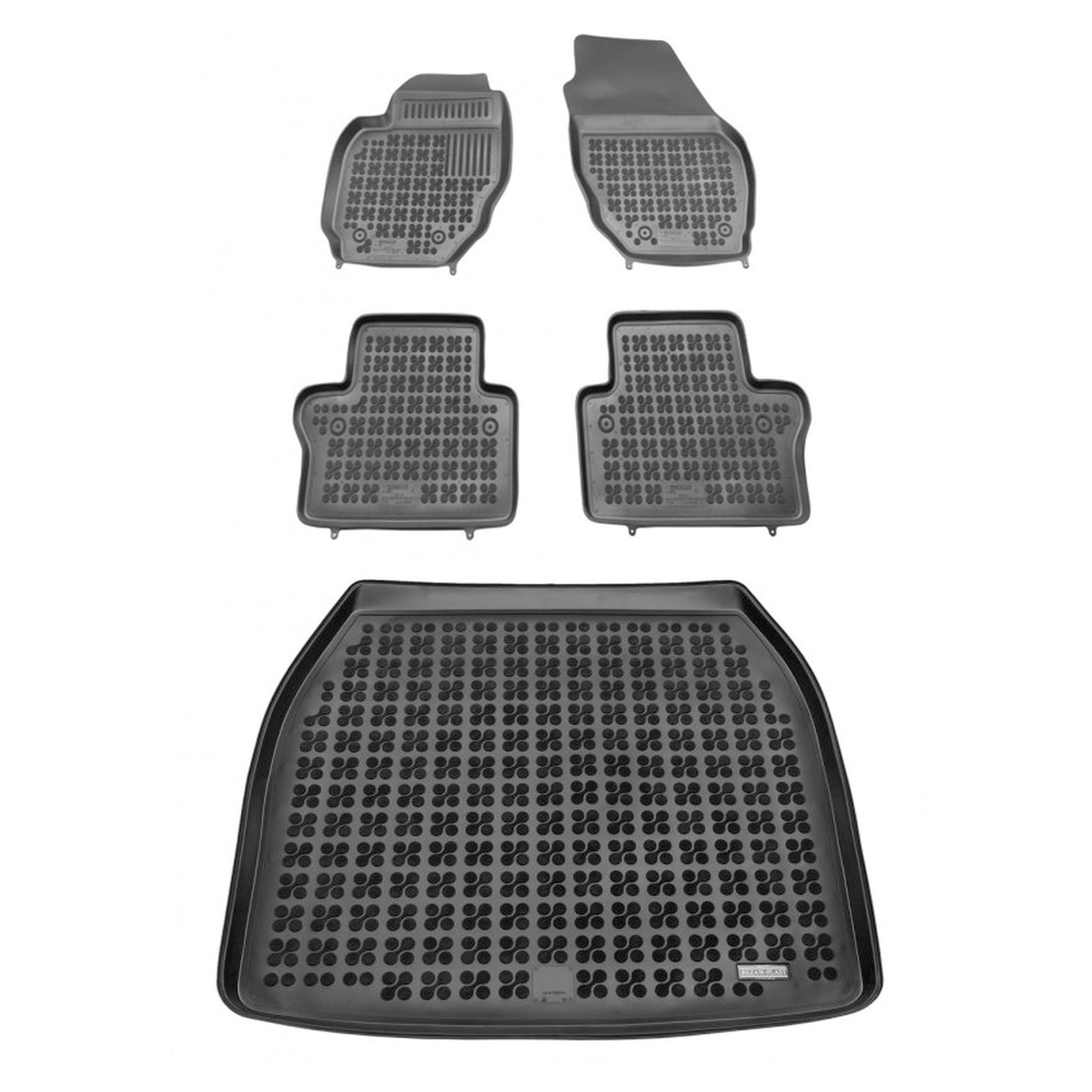 Gumová sada kobercov a rohoží Volvo S80 II 2006-2016 Sedan