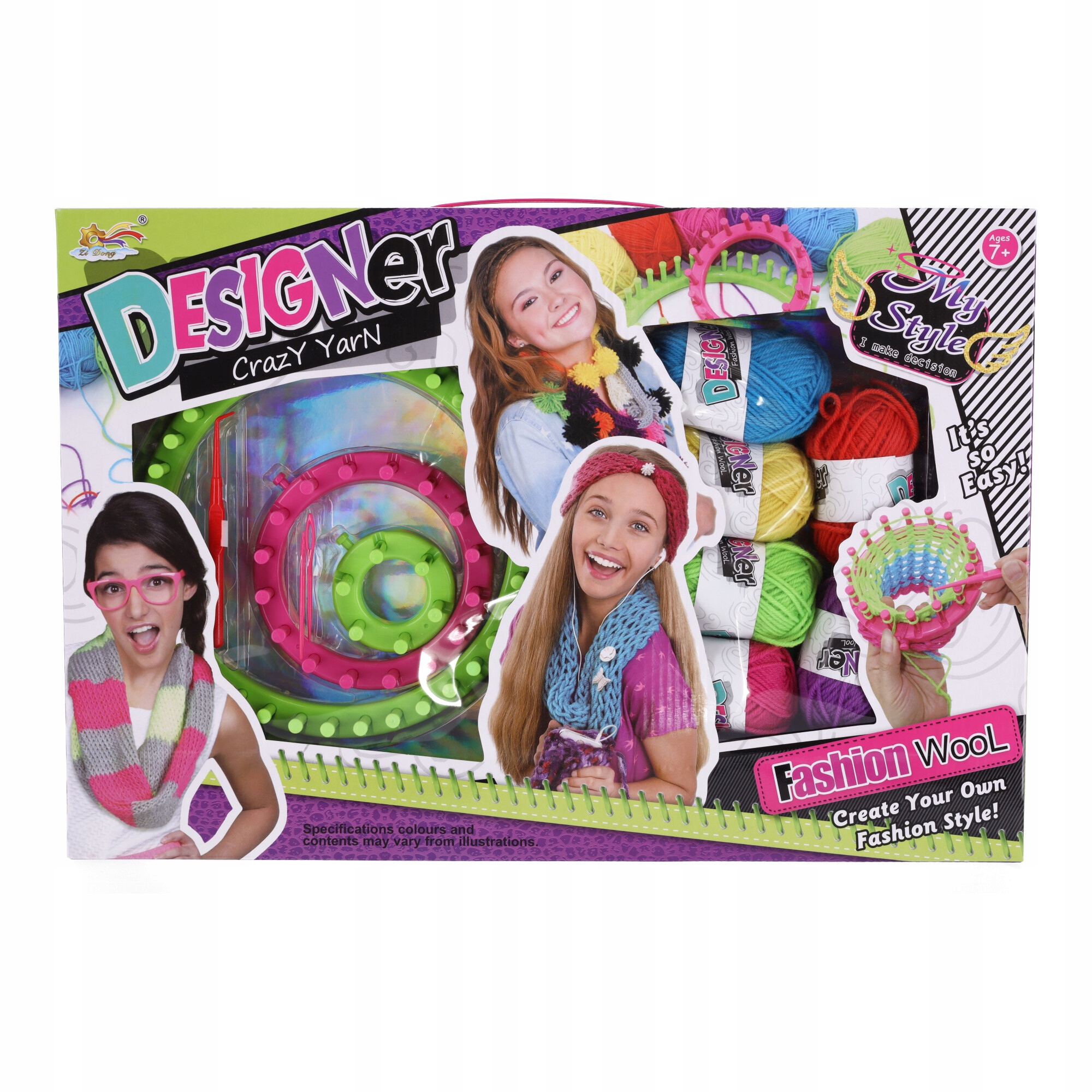 Kreativní sada pro holčičku na pletení