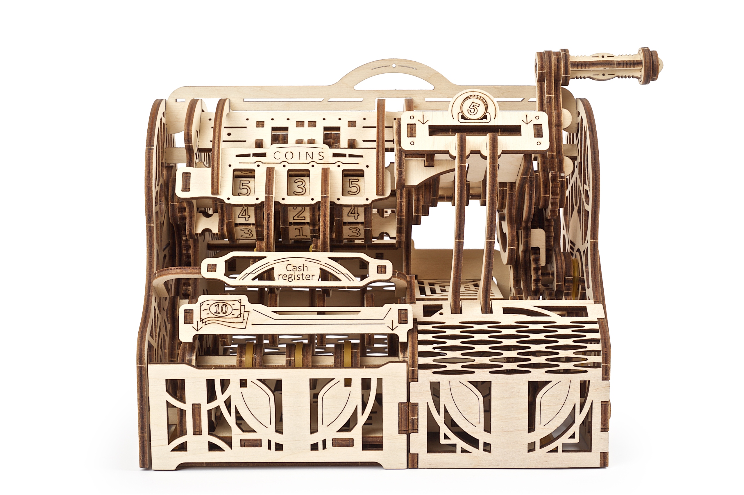 

Piękne Puzzle 3D Drewniane Kasa Fiskalna uGEARS