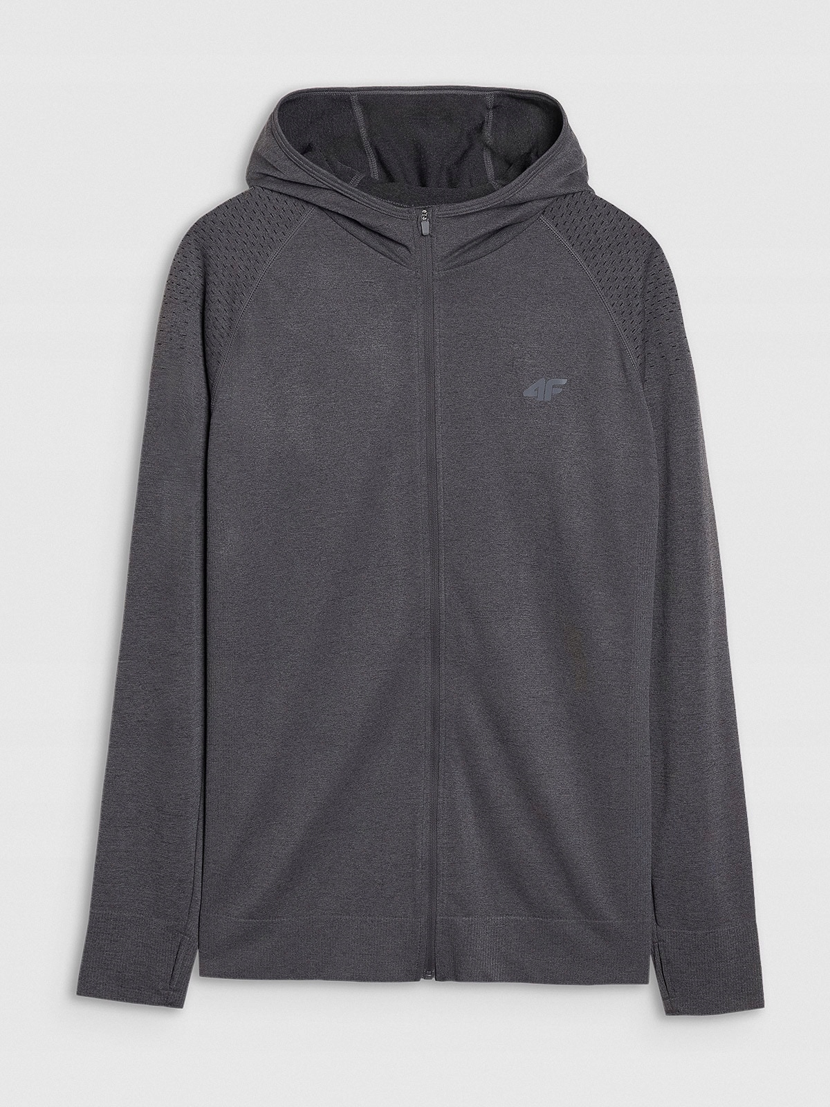 4F Mikina pro běh v terénu, rychleschnoucí, pánská, šedá, S/m