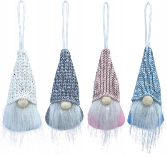 

Zawieszki Skrzaty Gnomy Krasnale Na Choinkę Zestaw