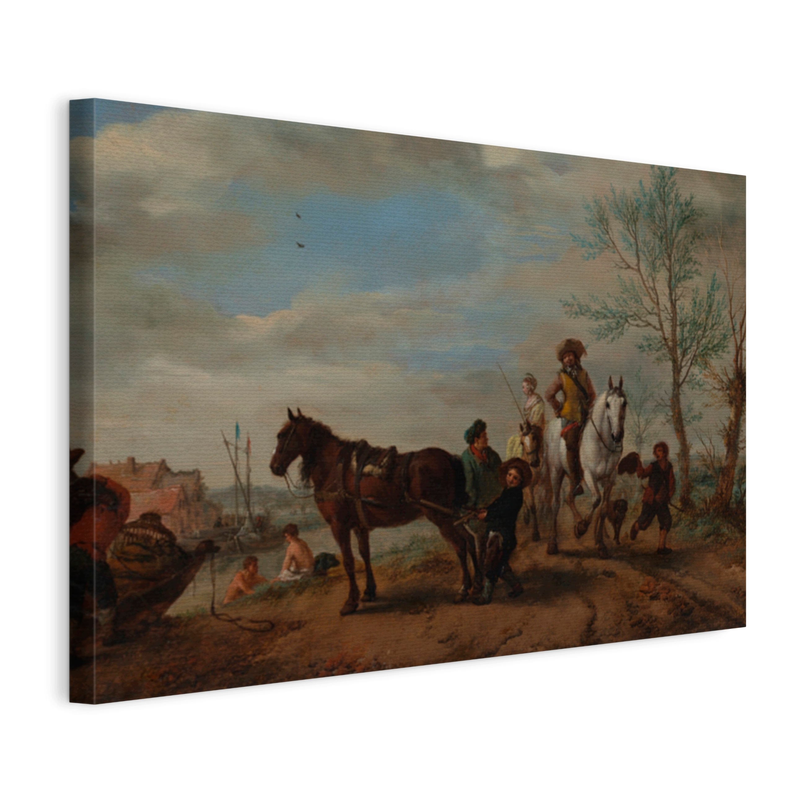 Obraz Na Plátne Philips Wouwerman Muž A Žena Konno 120x80