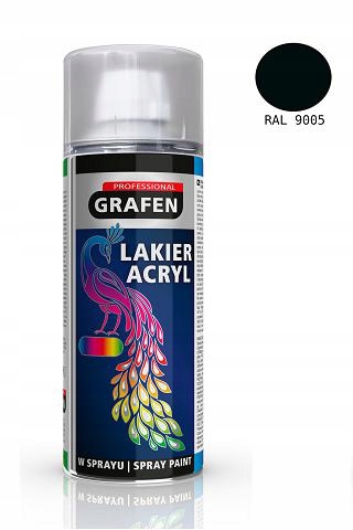 

Lakier Akrylowy Czarny 550°C Spray 400ML Ral 9005